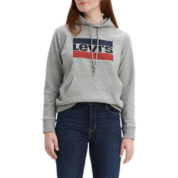 Levi's Γυναικείο Φούτερ Oversized με Κουκούλα & Τσέπες Ανθρακί 35946-0000