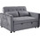 Liberta Solution Διθέσιος Καναπές Κρεβάτι Γκρι 133x94x87cm 70-0344