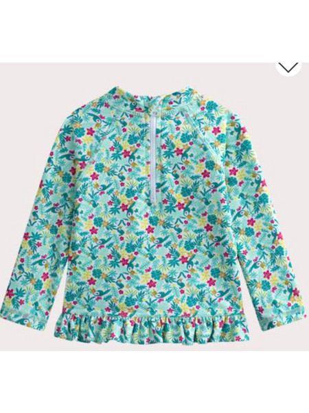 Dpam Summer Breeze Αντηλιακό UV Βρεφικό Μαγιό Μπλούζα για Κορίτσι Τιρκουάζ 25SI09N6MAI