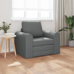 vidaXL Πολυθρόνα Κρεβάτι Ανθρακί 4106656
