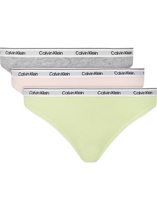 Calvin Klein Βαμβακερά Γυναικεία String 3Pack 000QD5209E-WAB