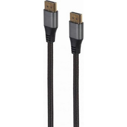 Gembird Καλώδιο DisplayPort 1.4 to DisplayPort Male Braided 1.8m Black CC-DP8K-6