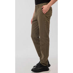 Double Ανδρικό Παντελόνι Chino Ελαστικό Slim Εφαρμογή Καφέ CP-4040-CH
