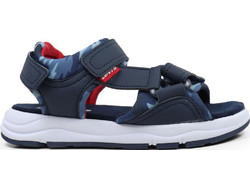 Levi's Coronado Παιδικά Πέδιλα για Αγόρι Ανατομικά Navy Μπλε Κόκκινα VCOR0010S-0789