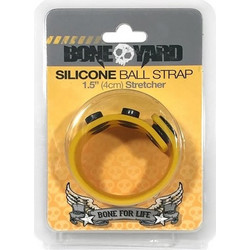 Boneyard Ball Strap Ρυθμιζόμενο Ελαστικό Δαχτυλίδι Πέους & Όρχεων Σιλικόνης Κίτρινο