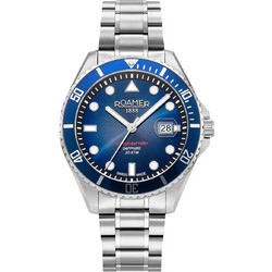 Roamer Pro Scuba Ανδρικό Ρολόι με Ασημί Μεταλλικό Μπρασελέ R969845414520
