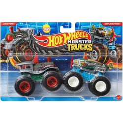 Mattel Hot Wheels Monster Trucks Demolition Doubles Loco Punk vs Airplane Mode
