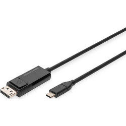 Digitus Καλώδιο DisplayPort 1.4 to USB-C Male 2m Black AK-300334-020-S