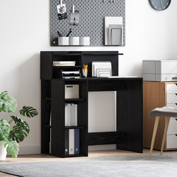 vidaXL Γραφείο Ξύλινο με Βιβλιοθήκη 90x48x101.5cm 869523