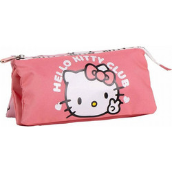 Cerda Hello Kitty Κασετίνα με 3 Θήκες Ροζ 2700001662