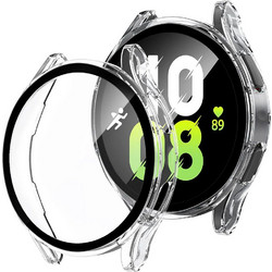 Techsuit Defense360 Pro Πλαστική Θήκη Tempered Glass για Samsung Galaxy Watch FE 40mm Διαφανής