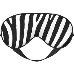 ΚmtStyle Zebra Μάσκα Ύπνου Σατέν Μαύρη Λευκή
