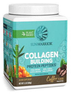 Sunwarrior Collagen Building Protein Peptides Coffee Φυτική Πρωτεΐνη Χωρίς Γλουτένη 500gr