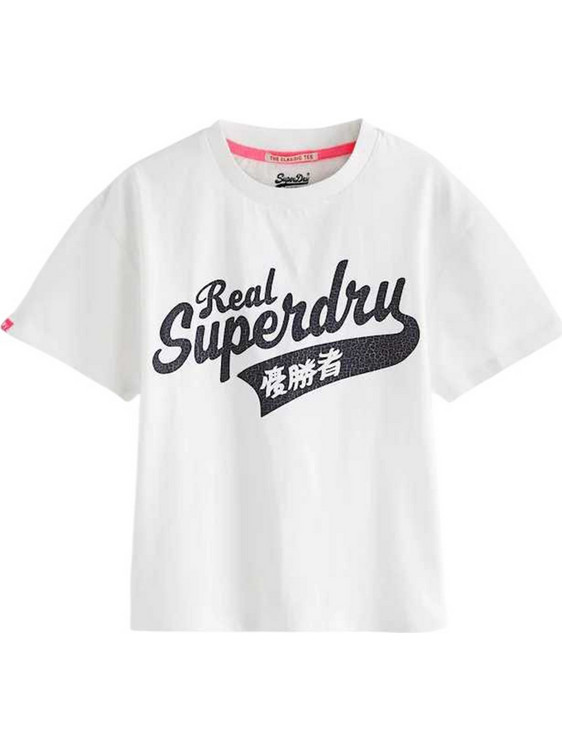 Superdry Παιδικό T-Shirt Κοντομάνικο Λευκό B1010026A-01C