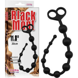 Chisa Novelties Black Mont Boyfriend Πρωκτικές Μπίλιες 30cm Μαύρες 759746747426