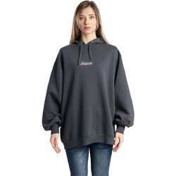 Paco & Co Γυναικείο Φούτερ Oversized με Κουκούλα Ανθρακί 2582048