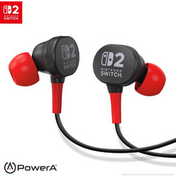PowerA Wired Earbuds for Nintendo Switch 2 3.5mm Black