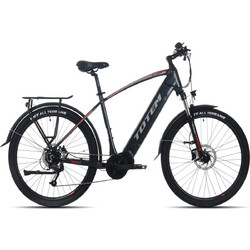 Velogreen Totem Mythos Ηλεκτρικό Ποδήλατο Trekking 27.5" 250W με 9 Ταχύτητες Πετρόλ