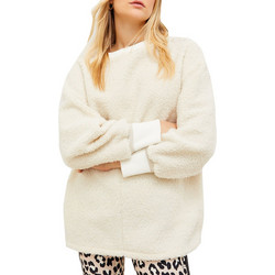 Liu Jo Γυναικείο Φούτερ Fleece Oversized Εκρού TF2205J6497-10604