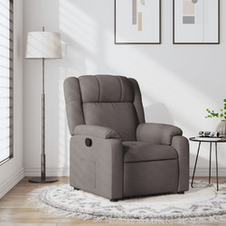 vidaXL Πολυθρόνα Relax με Υποπόδιο Ανακλινόμενη Καφέ 373544