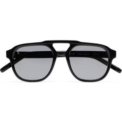 Kaleos REMIS-001 Ανδρικά Γυαλιά Ηλίου Aviator Κοκάλινα Μαύρα με Μαύρο Φακό