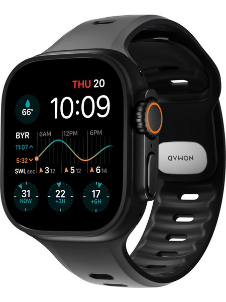 Nomad Tempo Λουράκι Σιλικόνης Black (Apple Watch Ultra 49mm)