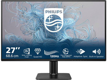 Philips 2000 Series 27E2N2500/00 IPS HDR Monitor 27" 2560x1440 QHD 120Hz 4ms