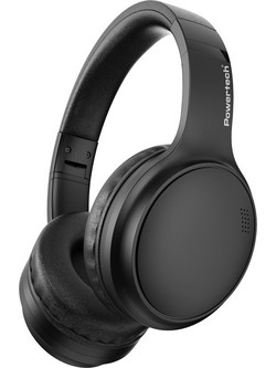 Powertech PT-1463 Ενσύρματα & Ασύρματα Bluetooth Ακουστικά Over Ear με Noise Cancelling Μαύρα
