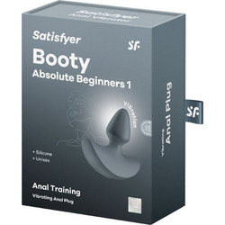 Satisfyer Booty Absolute Beginners 1 Πρωκτική Σφήνα Ασύρματη με Δόνηση Γκρι D-244019