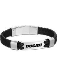 Ducati Expedition Ανδρικό Βραχιόλι Χειροπέδα από Δέρμα & Ατσάλι DTAGB0004802
