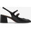 Marco Tozzi Γόβες Slingback Δερμάτινες με Χοντρό Χαμηλό Τακούνι Μαύρες 2-2-29602-44