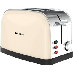 Taurus Vintage II Φρυγανιέρα 2 Θέσεων 950W Μπεζ