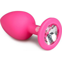 EasyToys Small Πρωκτική Σφήνα Diamond Plug 7.5cm Ροζ