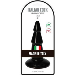 Toyz4lovers Italian Cock Pino Πρωκτική Σφήνα 15.5cm Μαύρη