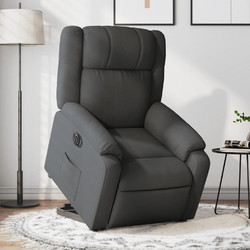 vidaXL Πολυθρόνα Relax με Υποπόδιο Ανακλινόμενη Ανθρακί 3205227