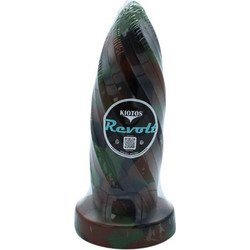 Kiotos Revolt Green Army Πρωκτικό Dildo 25cm Καφέ Πράσινο