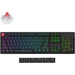 Keychron K10 QMK Hot Swappable Ασύρματο Μηχανικό Gaming Πληκτρολόγιο με Keychron Super Red Διακόπτες RGB Black