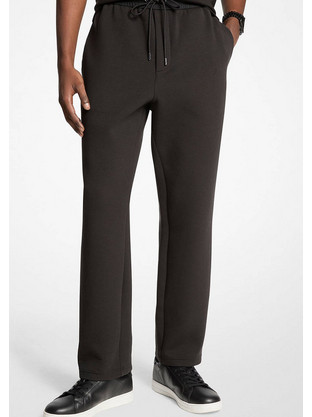 Michael Kors Ανδρικό Παντελόνι Φόρμας Fleece Μαύρο CT552H3HDT-001