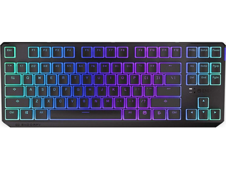 Endorfy Thock Ασύρματο Μηχανικό Gaming Πληκτρολόγιο TenKeyLess με Kailh Red Διακόπτες RGB Black