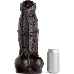 Mr. Hankeys Toys Minotaur 3XLarge Ρεαλιστικό Dildo με Βεντούζα & Όρχεις Μαύρο