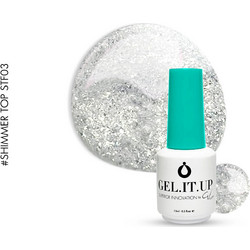 Gel.It.Up STF03 Top Coat Glitter Ημιμόνιμο Βερνίκι Νυχιών 15ml