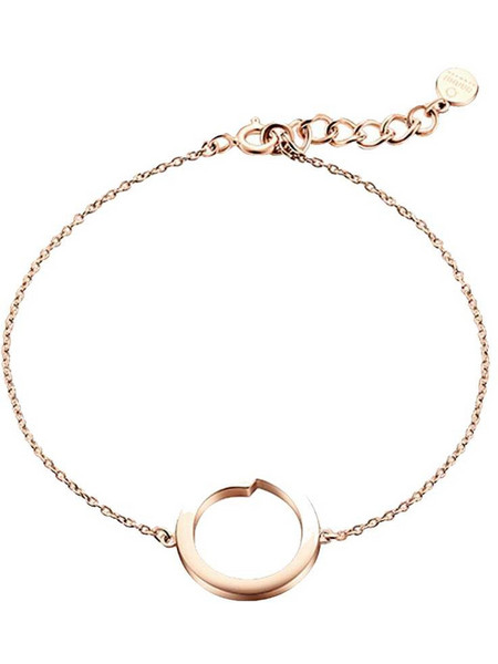 Obaku Γυναικείο Βραχιόλι Αλυσίδα από Ασήμι 925 Ροζ Χρυσό Επιχρυσωμένο J101BIG-17