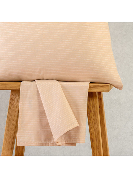 Melinen Σετ Σεντόνια King Size με Λάστιχο 180x200+32 Casual Line Mini Davide Beige