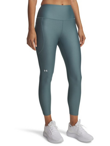 Under Armour Γυναικείο Κολάν 7/8 Ψηλόμεσο Βαμβακερό Πετρόλ 1365335-587