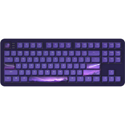 Dark Project ALU87B Celestial Μηχανικό Gaming Πληκτρολόγιο TenKeyLess με G3MS Voidstone Διακόπτες RGB Black Purple