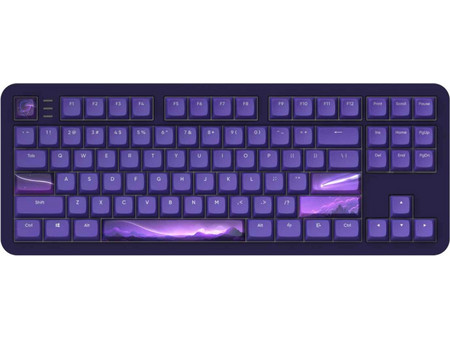 Dark Project ALU87B Celestial Μηχανικό Gaming Πληκτρολόγιο TenKeyLess με G3MS Voidstone Διακόπτες RGB Black Purple