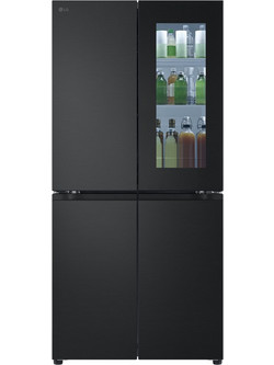 LG InstaView GMV860EPDE Ψυγείο Ντουλάπα 530lt Full No Frost Υ178.7xΠ83.5xΒ73cm Μαύρο