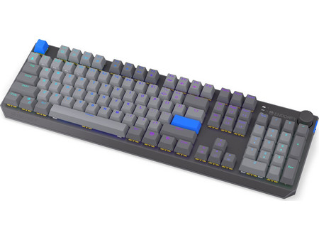 Endorfy Thock V2 Ασύρματο Μηχανικό Gaming Πληκτρολόγιο με Endorfy Yellow Διακόπτες RGB Grey