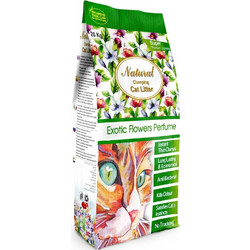 Natural Exotic Flowers Άμμος Γάτας Μπετονίτης με Άρωμα 20kg