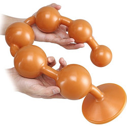 Kinksters Overlength Round Small Πρωκτικές Μπίλιες 35cm Πορτοκαλί